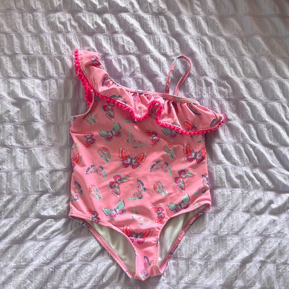 Charming Pink Butterfly Kids Swimwear - Picture 1 of 1